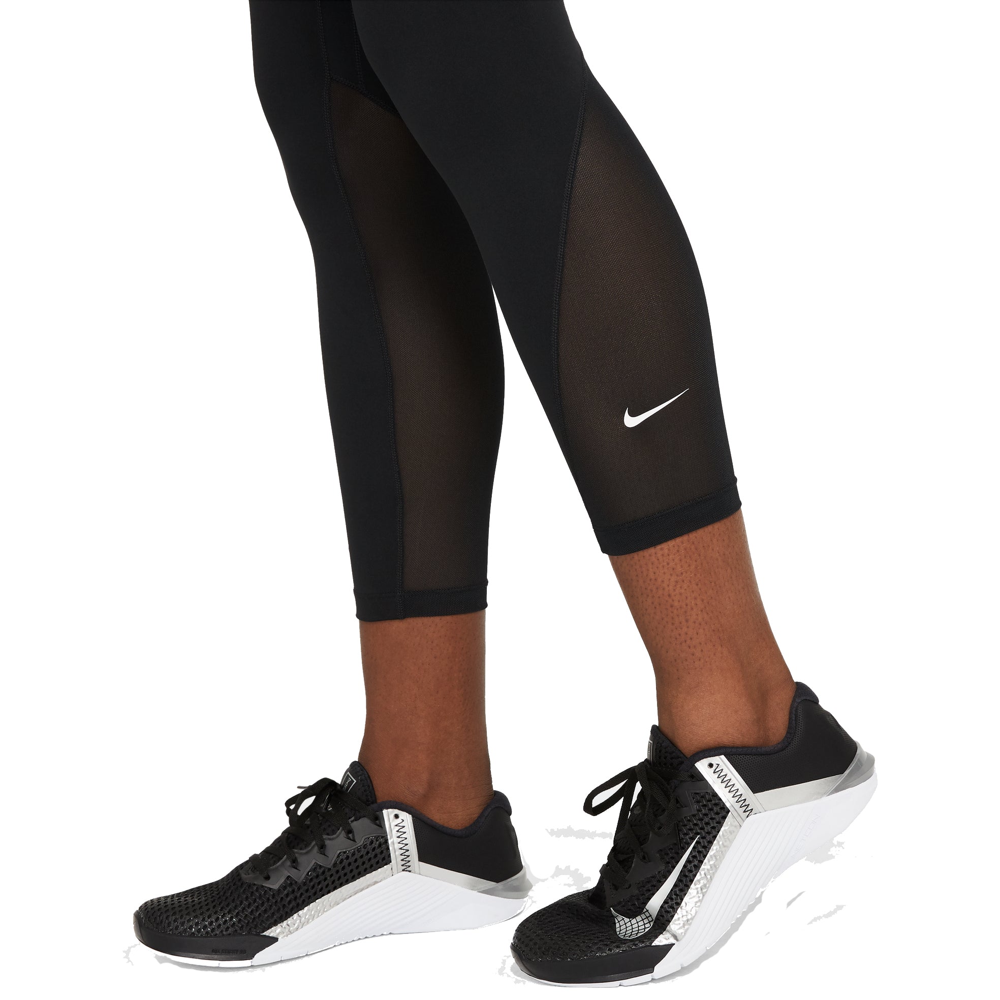 Nike, Nike One Mid-Rise 7/8 Black Womens Leggings