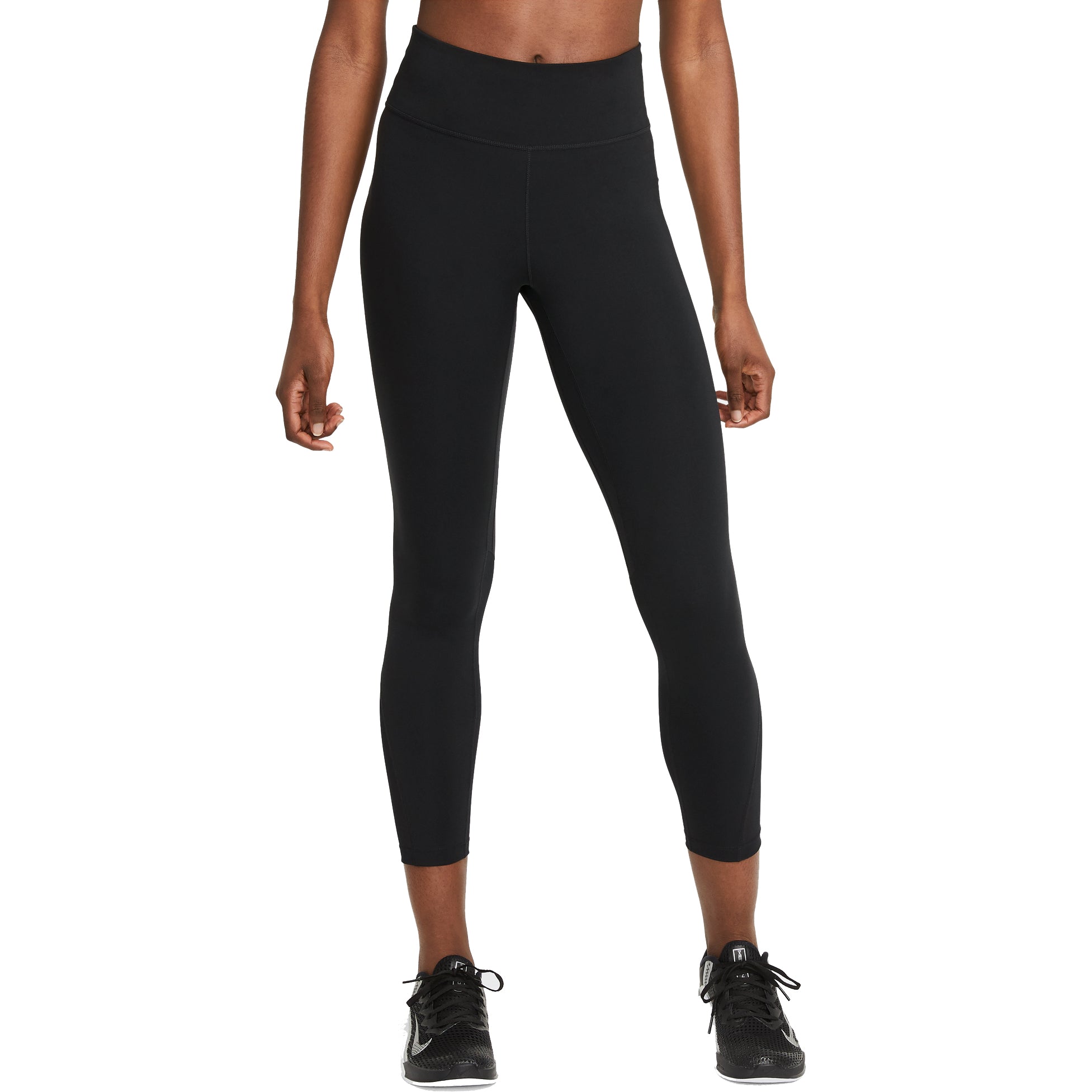 Nike, Nike One Mid-Rise 7/8 Black Womens Leggings