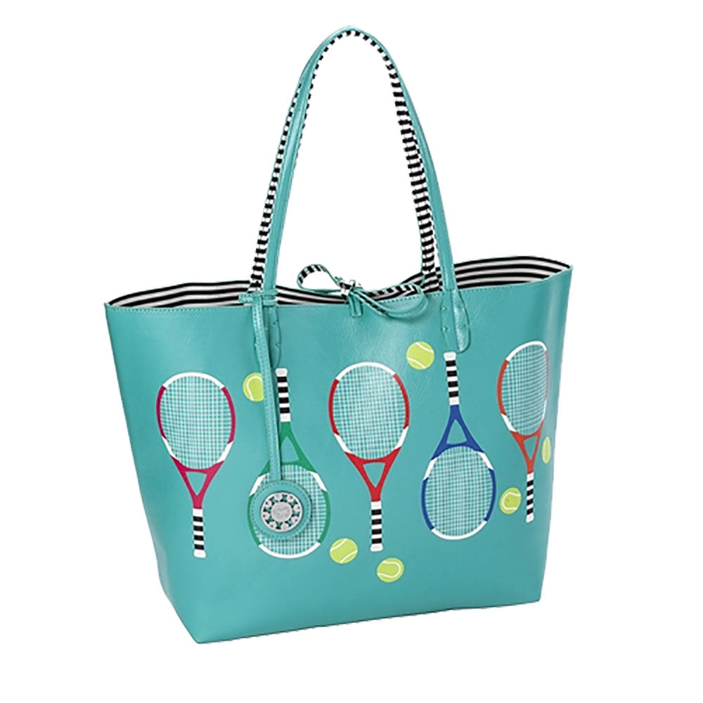 Sydney Love, Sydney Love Serve It Up Turquoise Reversible Tennis Tote