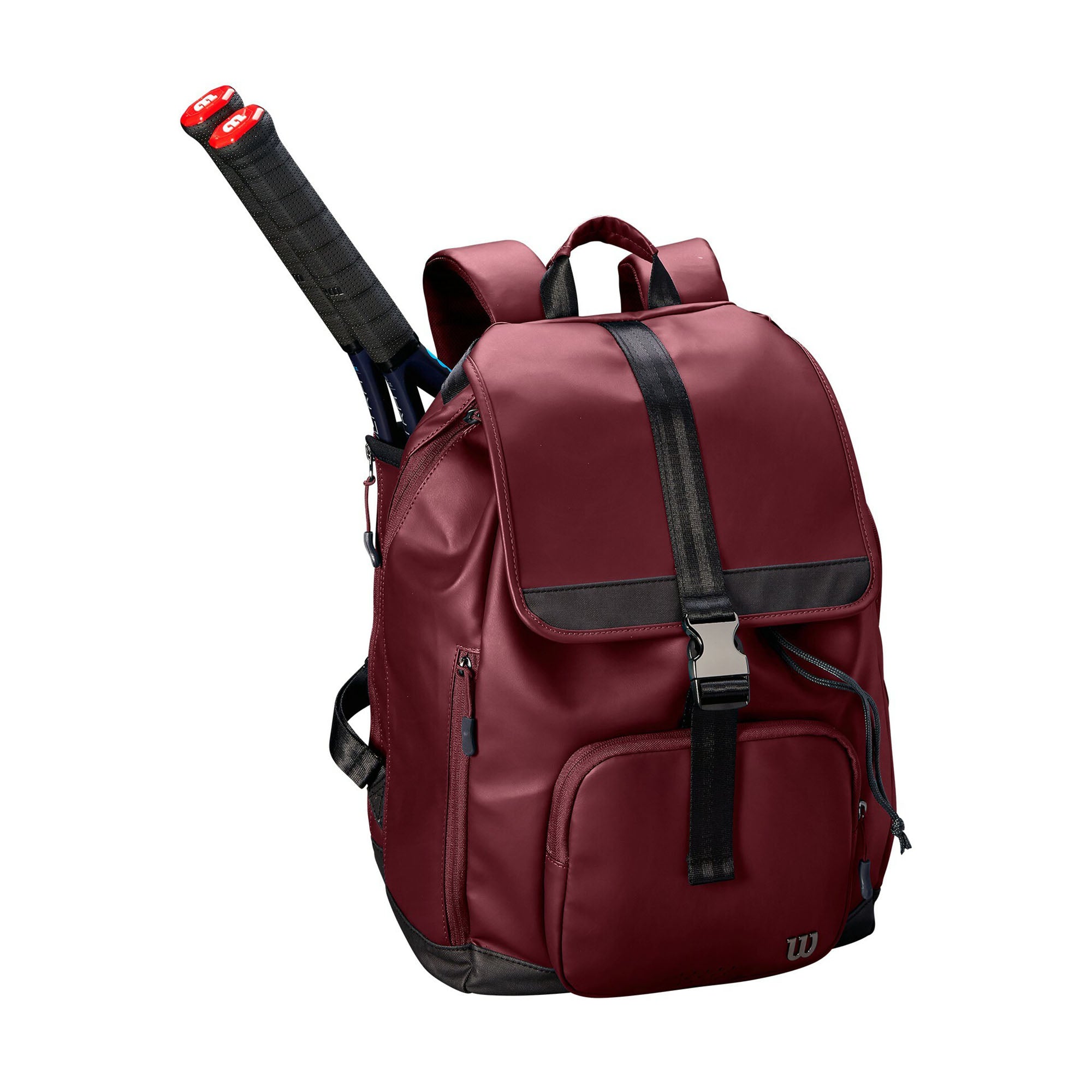 Wilson, Wilson Fold Over Maroon Womens Tennis Backpack