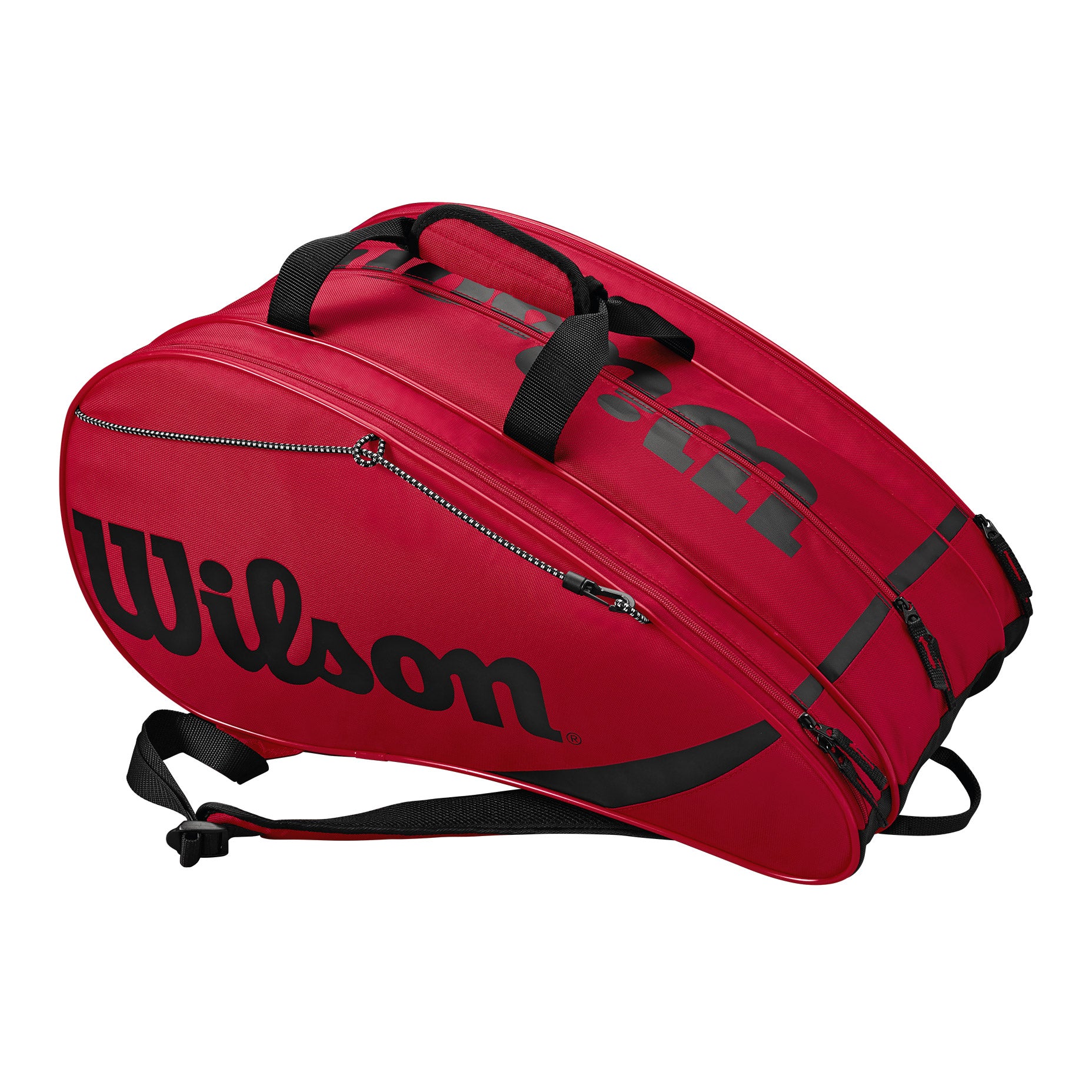 Wilson, Wilson Rak Pak Red and Black Pickleball Bag